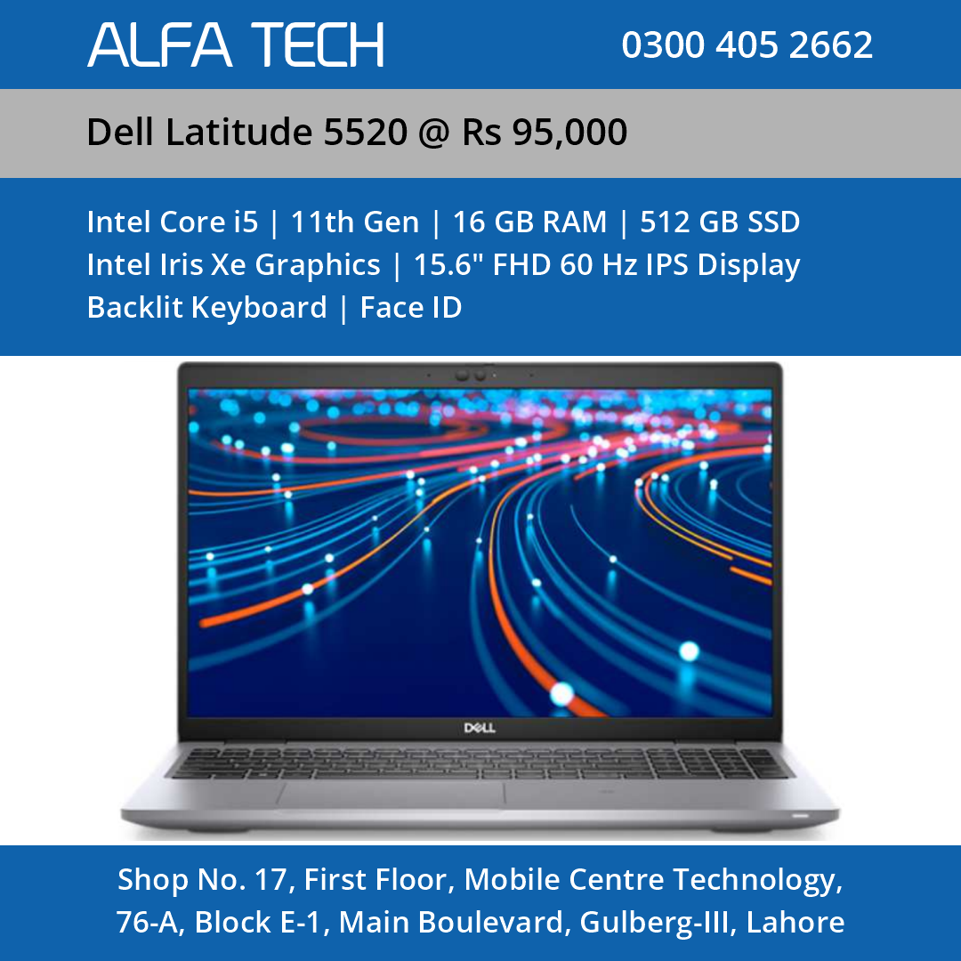 DELL LATITUDE 5520 LAPTOP - ALFA TECH